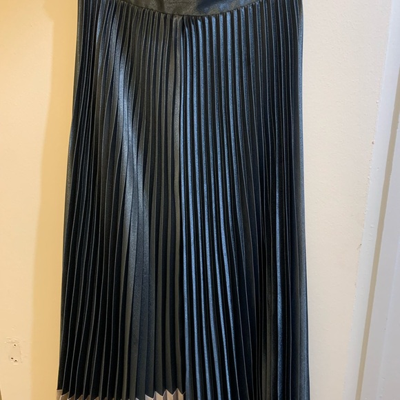 Ted Baker Shiny metal blue and grey plated Skirt